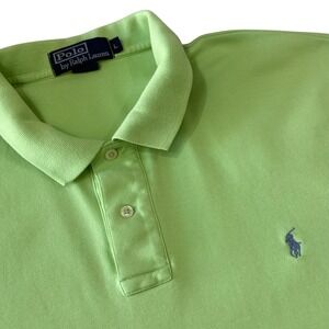 Polo Ralph Lauren Men's Lime Green Classic Fit Short Sleeve Polo Shirt Size L
